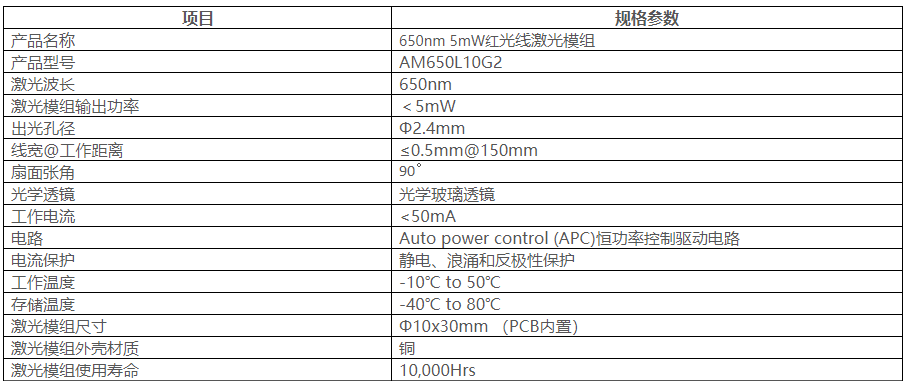 紅光十字線激光器